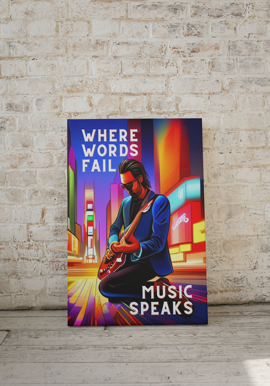 Poster - MUSIC SPEAKS - Printable file