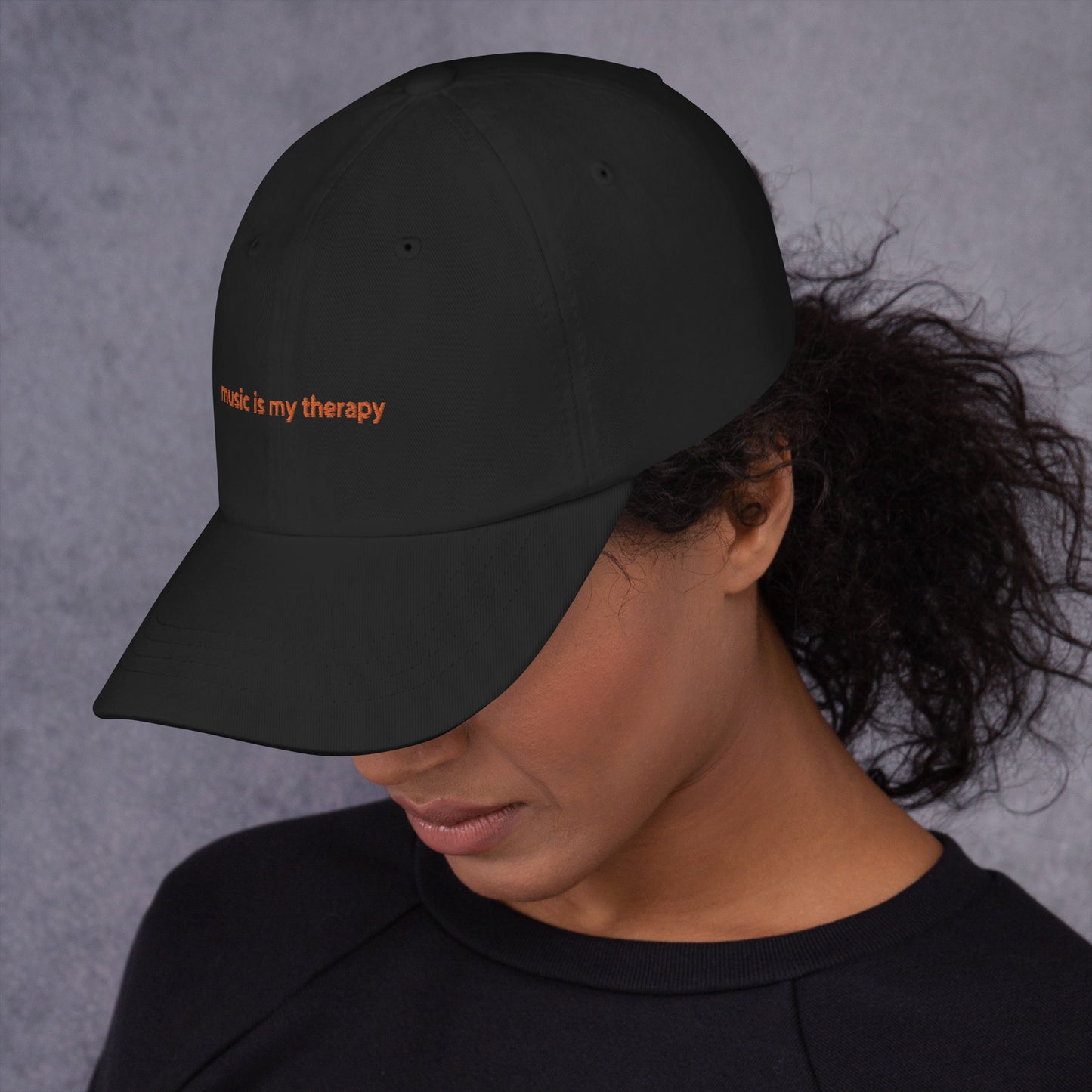 Dad hat - Music is my Therapy (Embroidery)