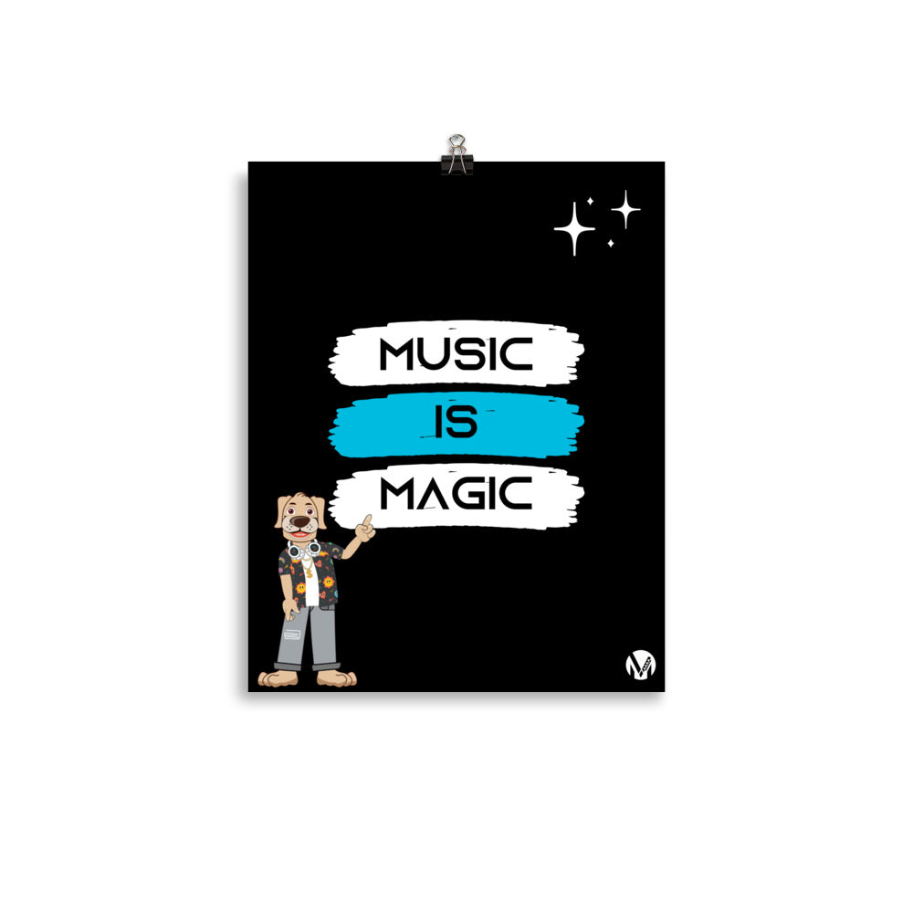 Poster - Music is Magic (Black)