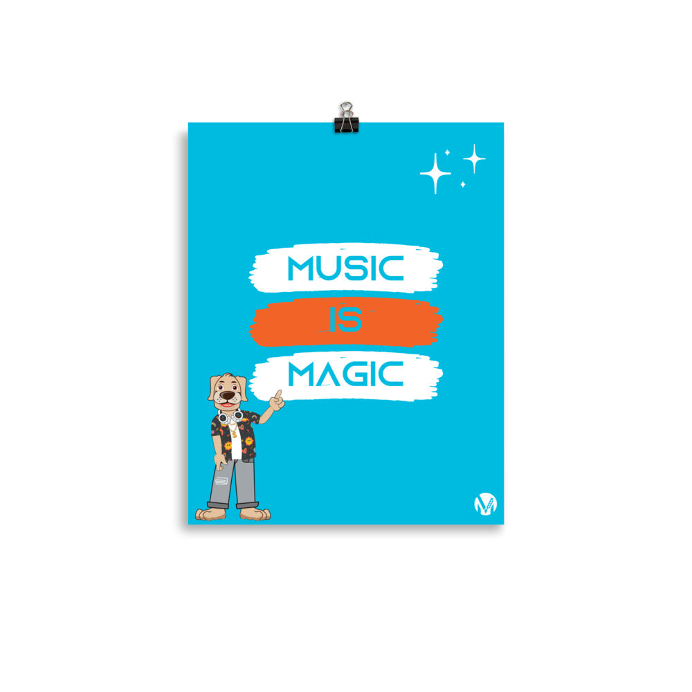 Poster - Music is Magic (Blue)