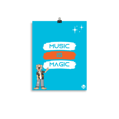 Poster - Music is Magic (Blue)