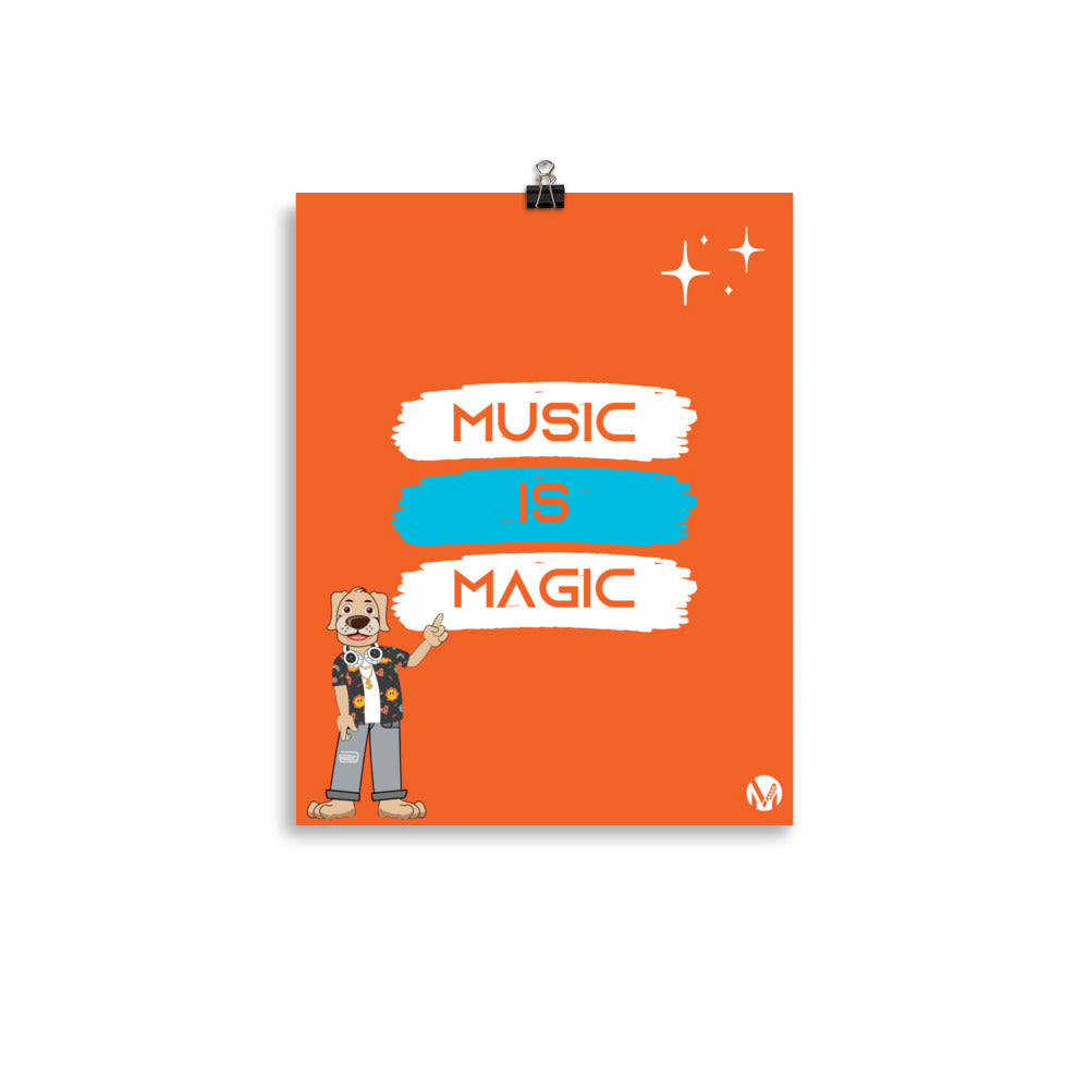 Poster - Music is Magic (Orange)