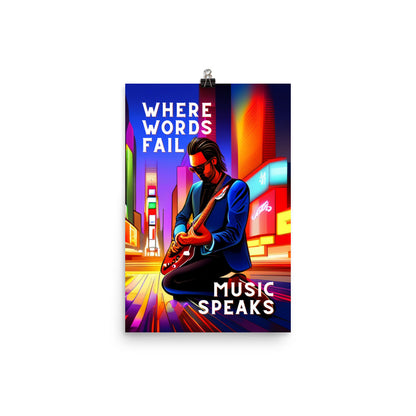 Poster - WHERE WORDS FAIL MUSIC SPEAKS