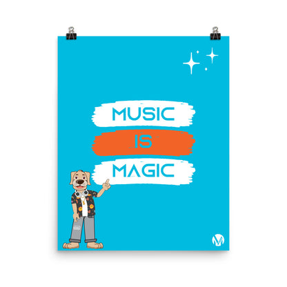 Poster - Music is Magic (Blue)