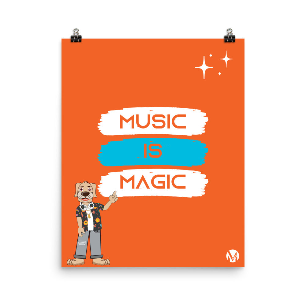 Poster - Music is Magic (Orange)