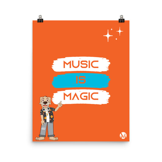 Poster - Music is Magic (Orange)