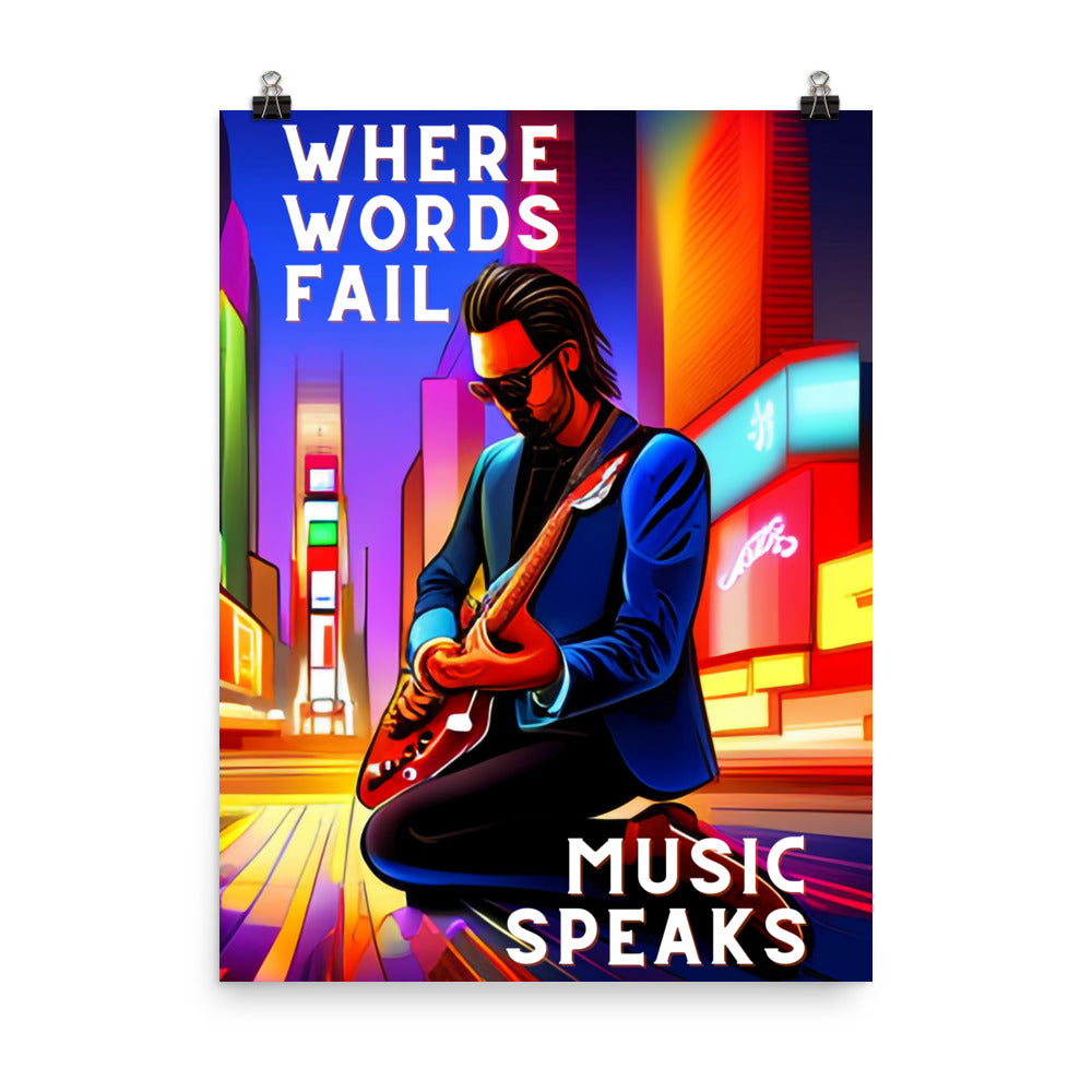 Poster - WHERE WORDS FAIL MUSIC SPEAKS