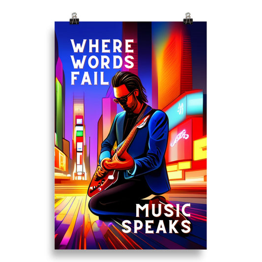 Poster - WHERE WORDS FAIL MUSIC SPEAKS