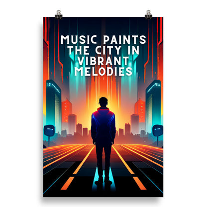 Poster - MUSIC PAINTS THE CITY IN VIBRANT MELODIES