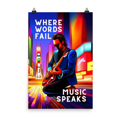 Poster - WHERE WORDS FAIL MUSIC SPEAKS