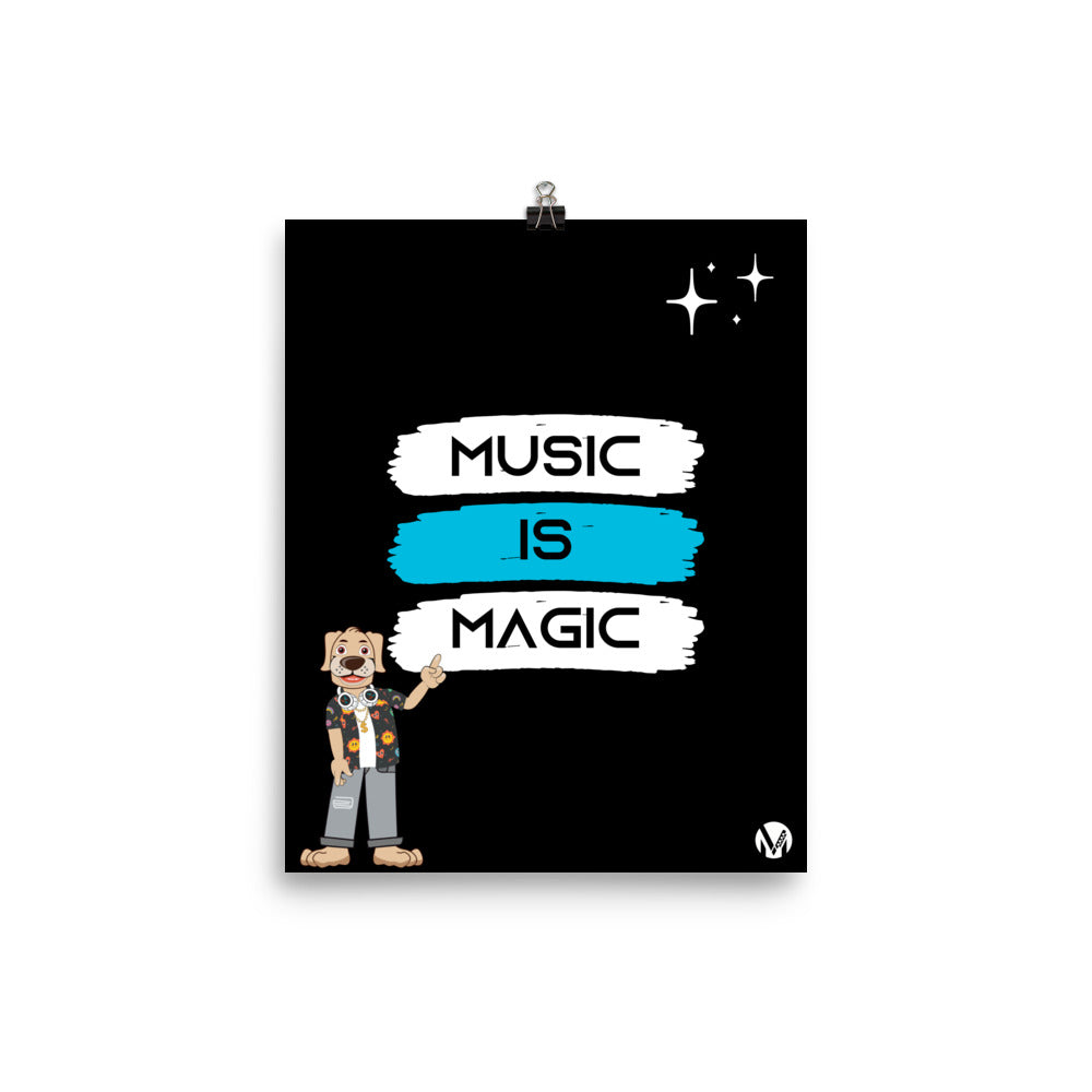 Poster - Music is Magic (Black)