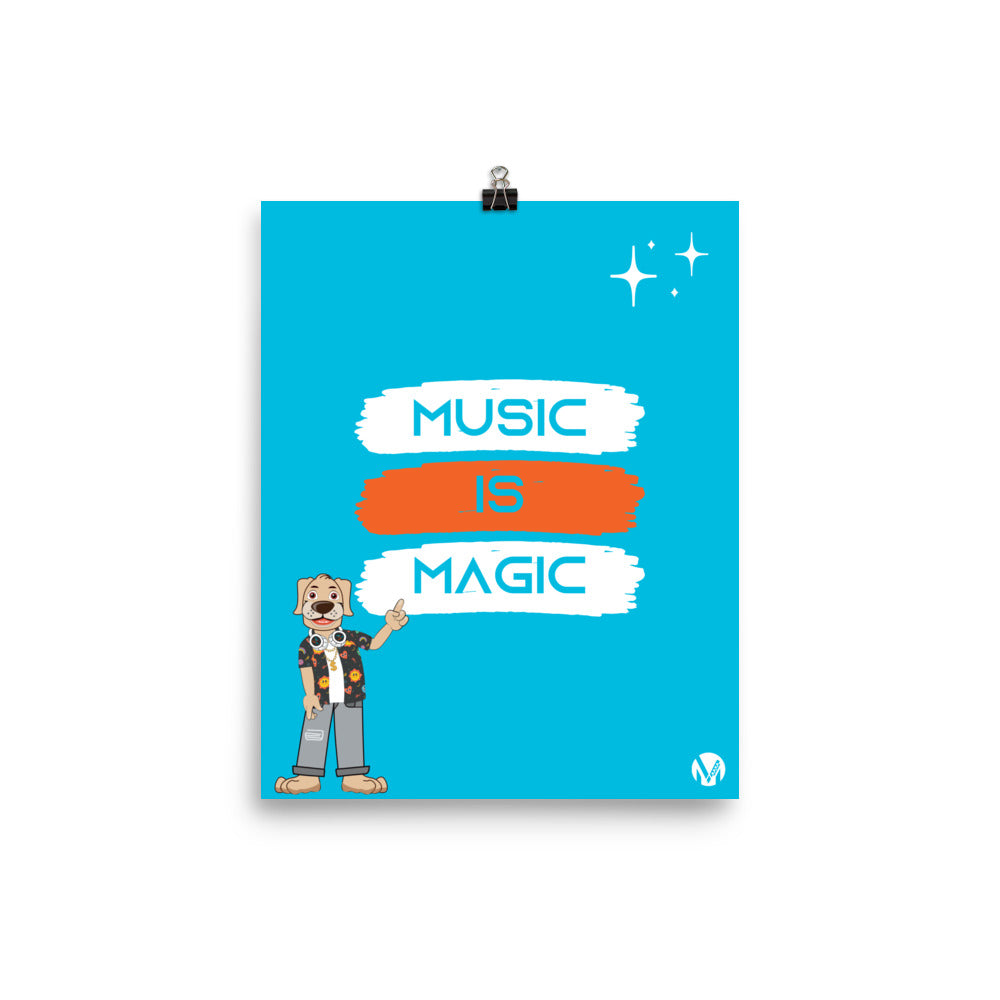 Poster - Music is Magic (Blue)