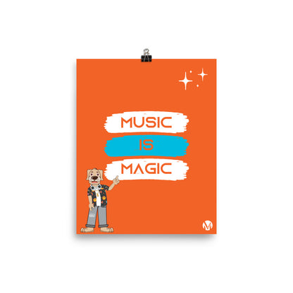 Poster - Music is Magic (Orange)