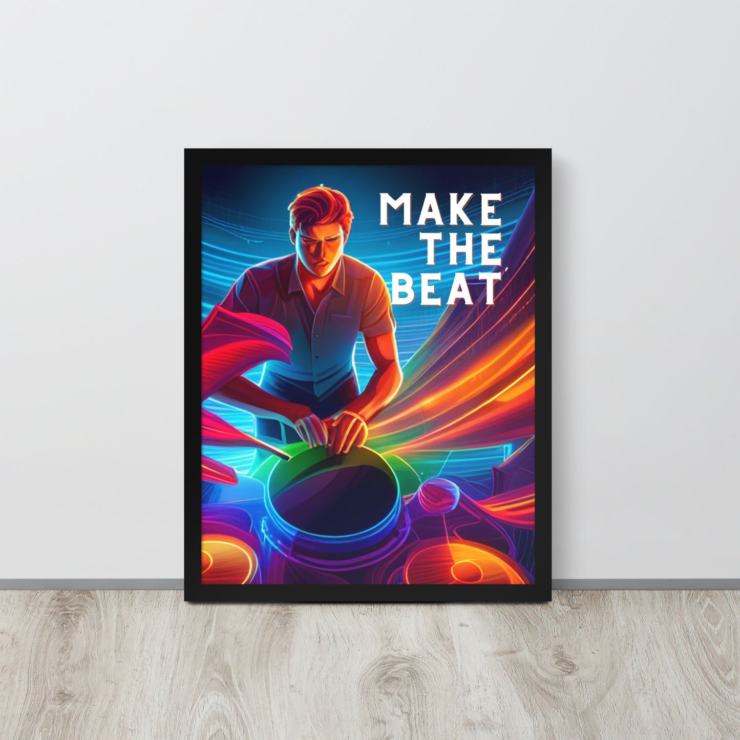 Framed poster - MAKE THE BEAT