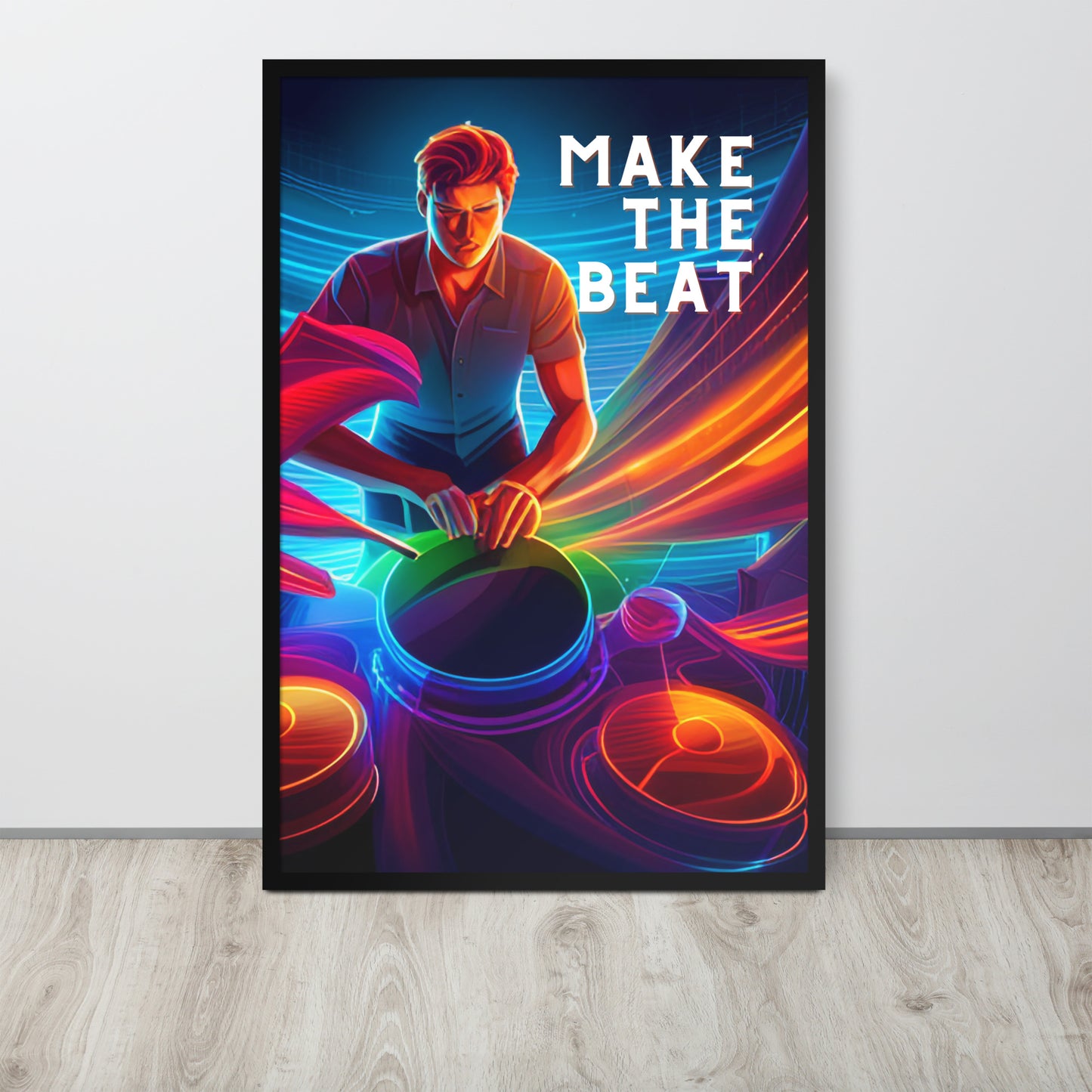 Framed poster - MAKE THE BEAT