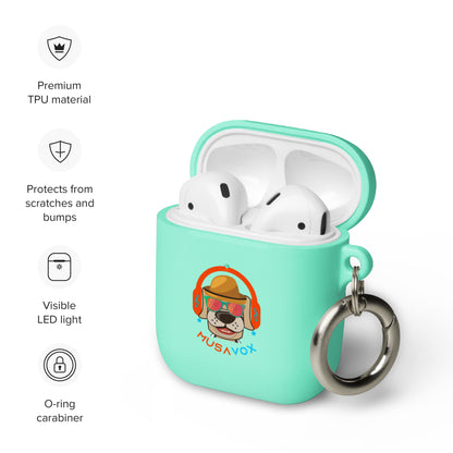 Rubber Case for AirPods® and AirPods® Pro - Music is my therapy