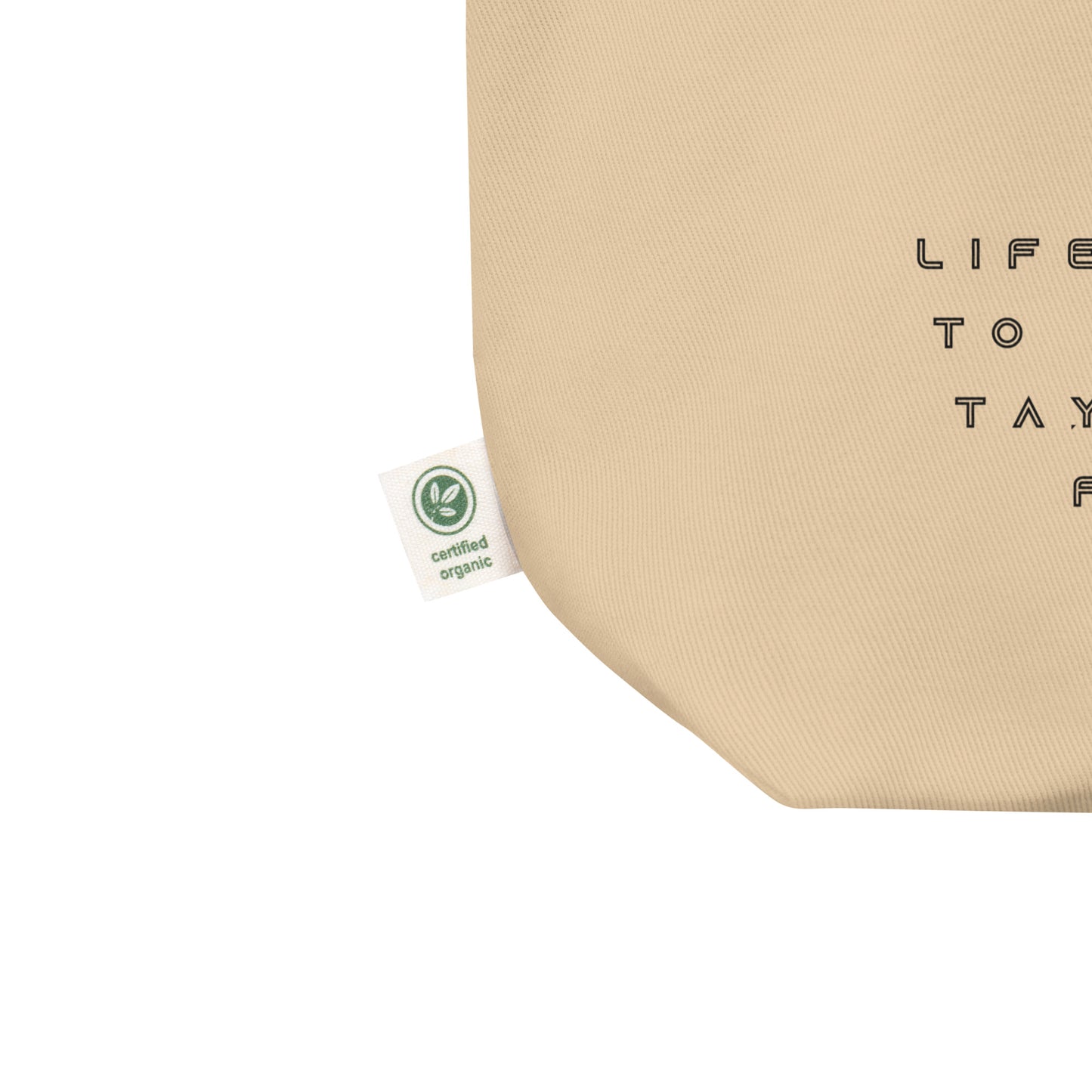 Eco Tote Bag - LIFE IS TOO SHORT TO NOT LISTEN TO TAYLOR SWIFT ON FULL BLAST